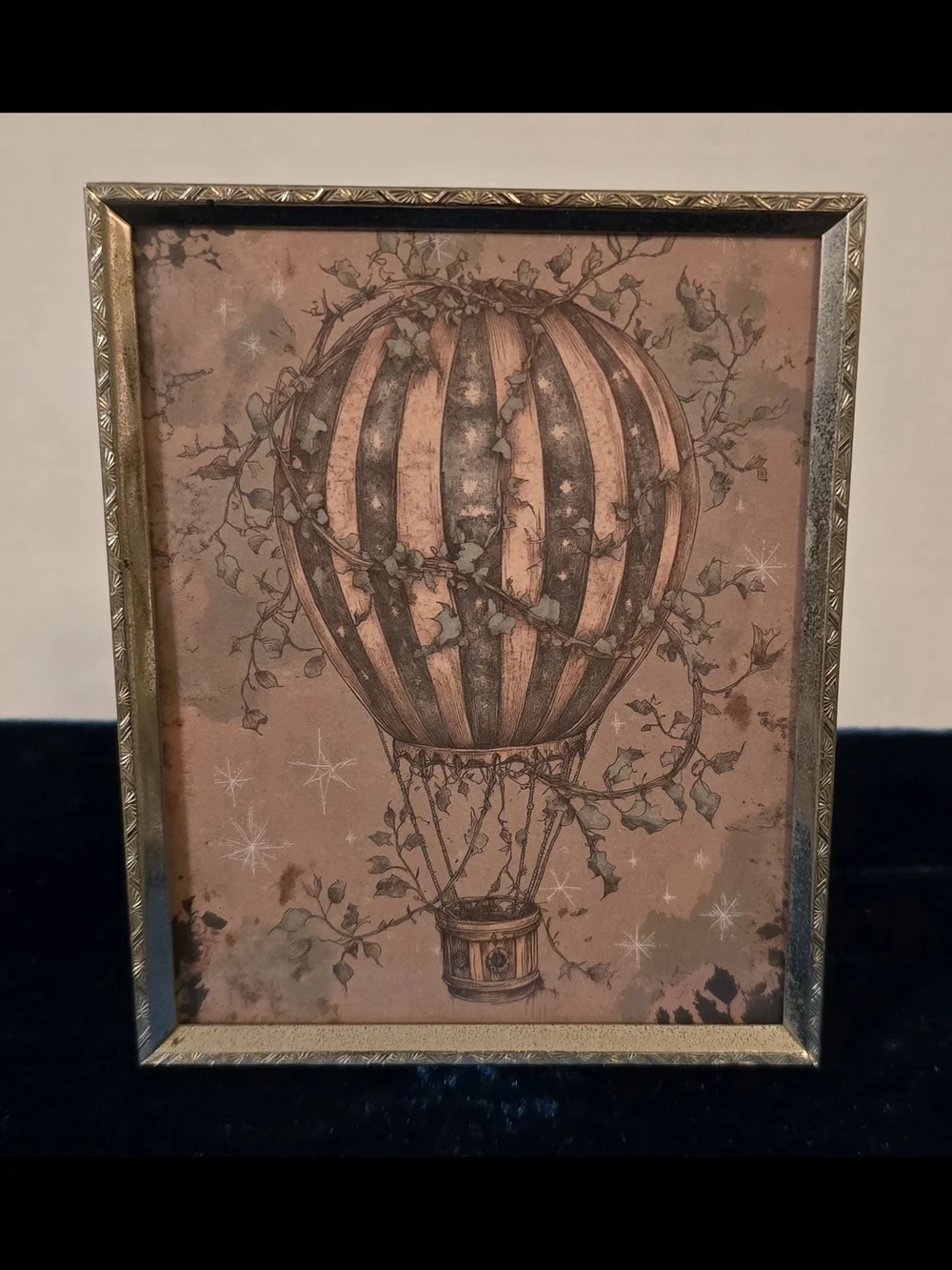 Vintage Carr Craft Metal Picture Frame Style 120 Art Deco Pattern 3.5